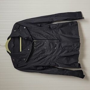 Armani Exchange lightweight black cotton/nylon jacket women's large